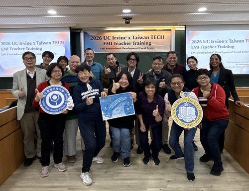 完成36小時認證教師與UCI教學團隊合影