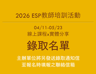 2026ESP名單公布